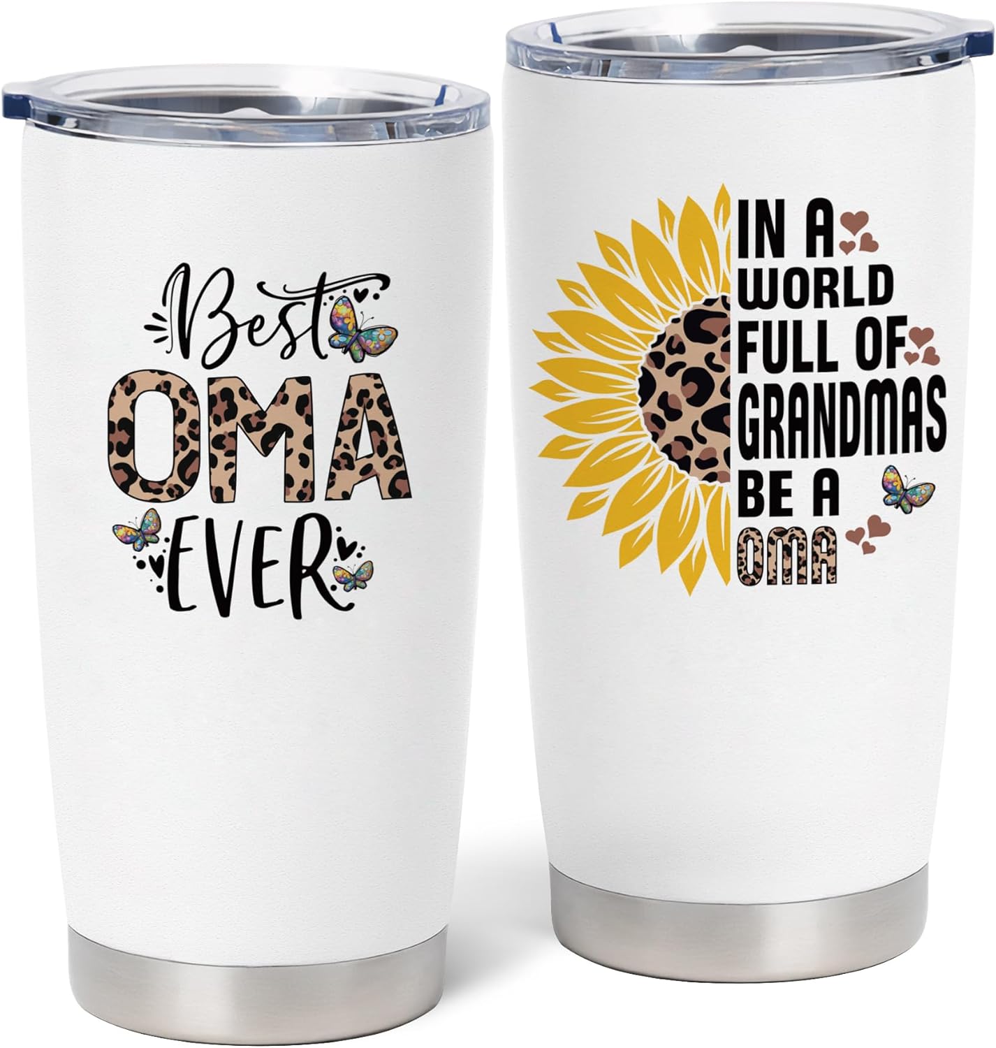 Oma Gifts for Grandma, Gifts for Oma Tumbler 20oz, Grandma Gift from Grandkids, Present for Oma from Grandkids, Birthday Gift for Oma from Grandchildren
