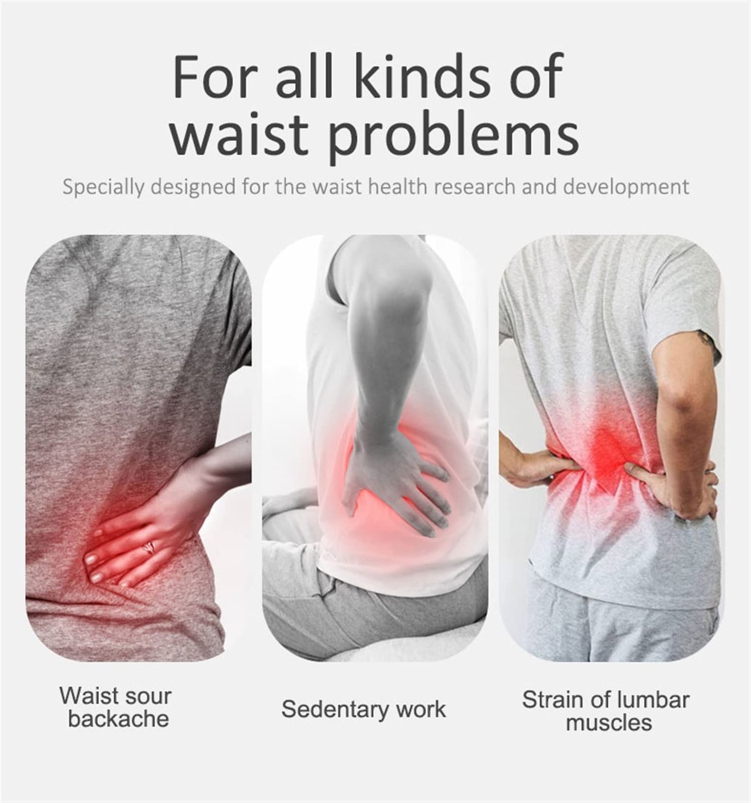 Cinture di rto Lombare a Copertura Totale, tutore per la Parte Bassa della Schiena per Anziani, Uomini e Donne, Cinture di Compressione Post-operatorie, Allenatore della Vita per Sciatica, erni