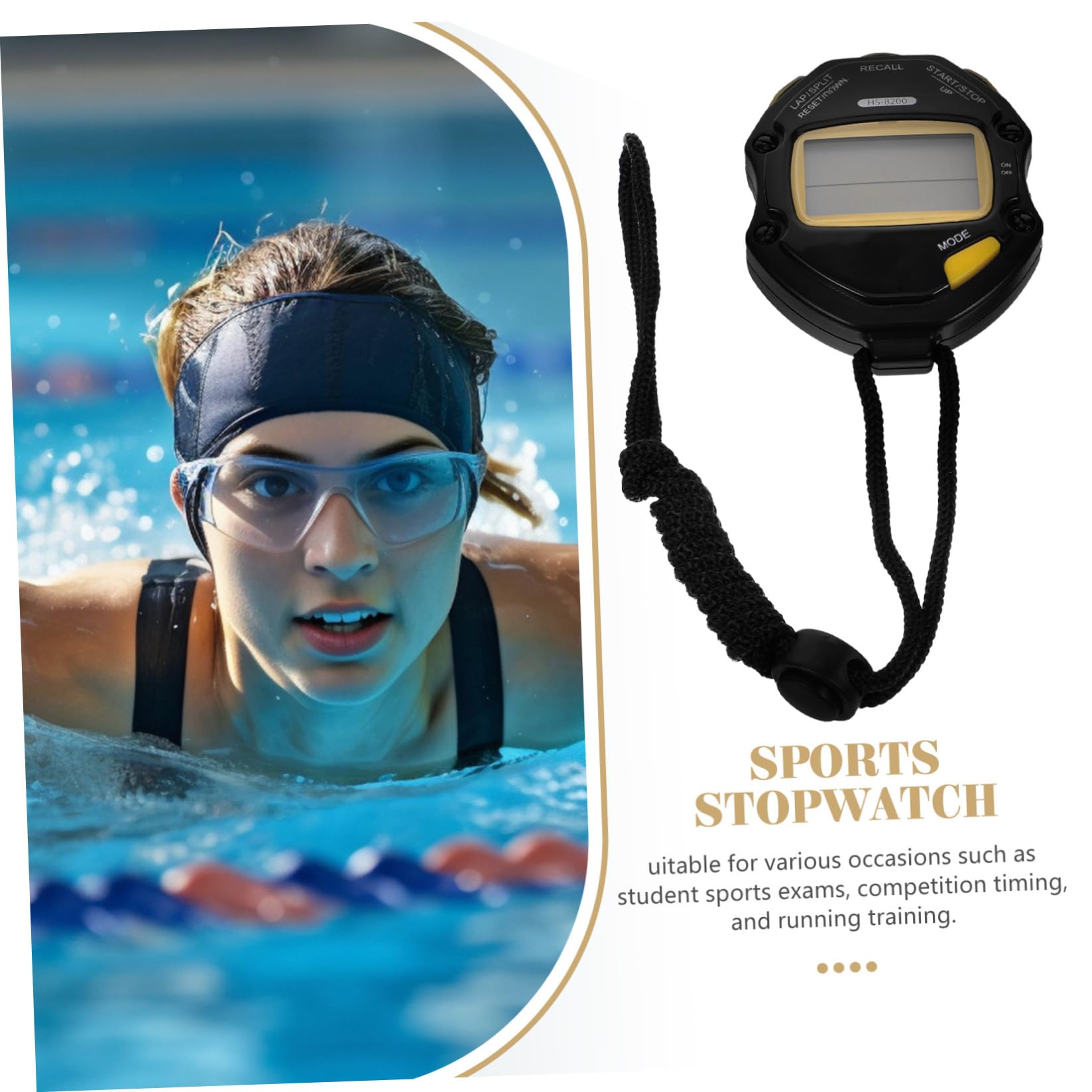 BESPORTBLE 5St wasserdichte Miniaturuhr betrieben Stoppuhren Lichttimer Intervall-Timer sportspiele Sport Spiele Zeitmesser für Radfahren Stoppuhr für Sport Lauftimer für den Außenbereich Abs