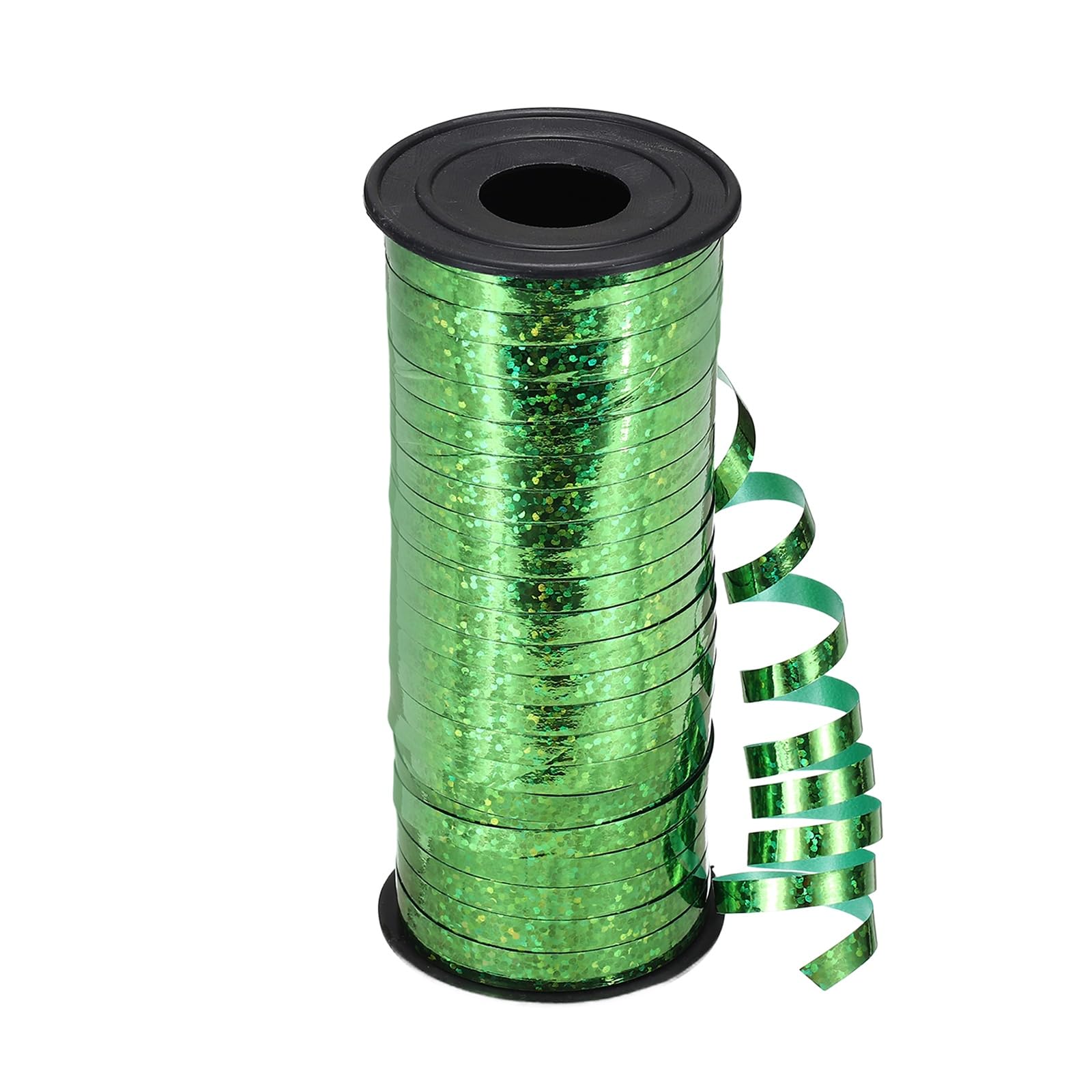 PATIKIL Glitter Curling Ribbon, (91m x 5mm, Green), Plastic Balloon String Ribbon Shiny Metallic Curly Ribbons Roll, Suit for - Crafts/Gift Wrapping/Wedding/Birthday/Party