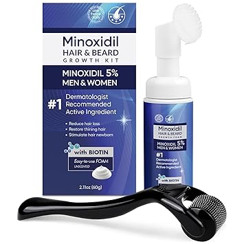 5% Minoxidil Foam for Men and Women, Minoxidil for Men Foam for Hair and Beard, Minoxidil for Women Hair Growth 2 Ounce