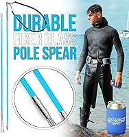 Vista 6 de Hawaiian Sling - Juego de lanzas de pesca Lite – Arpón de lanza de fibra de vidrio de viaje para pesca submarina con un paralizador de 5 puntas