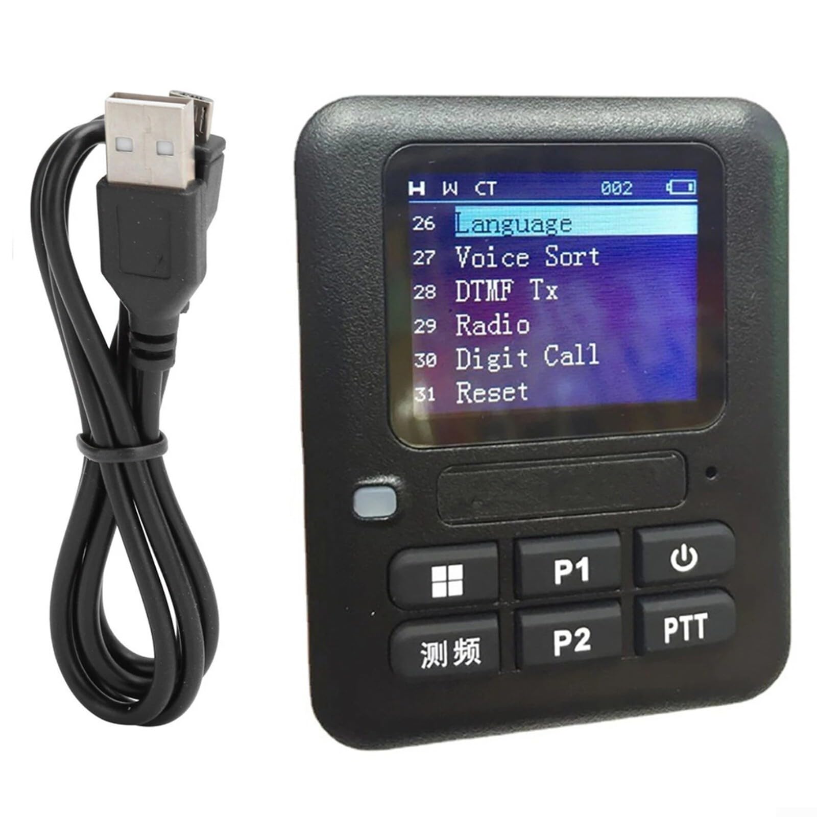 1 contatore di frequenza walkie-talkie con batteria da 500 mAh, decodifica rapida per gli appassionati di radioamatori e gli utenti esterni
