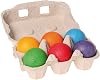 Grims Wooden Balls, Set of 6 Colors GM10239