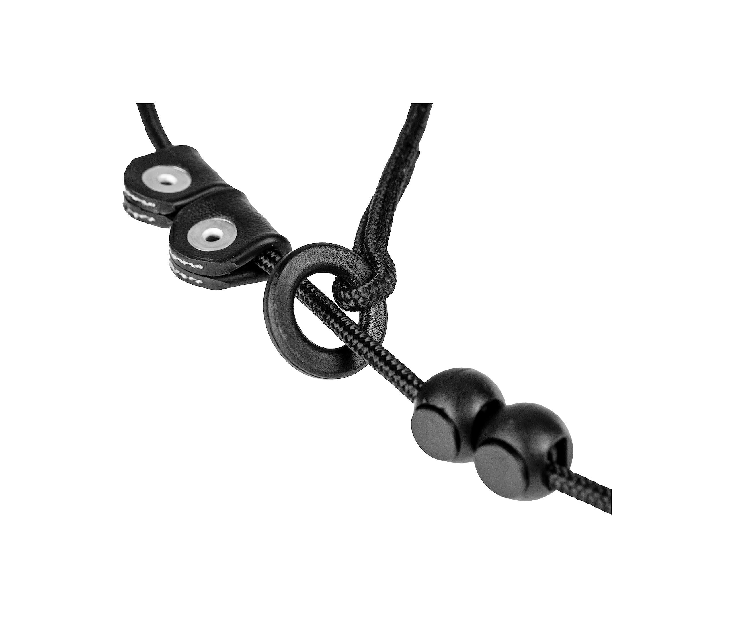 Smycz kontaktowa ze stopem, rozmiar: 6 mm x 1,1 m, czarna