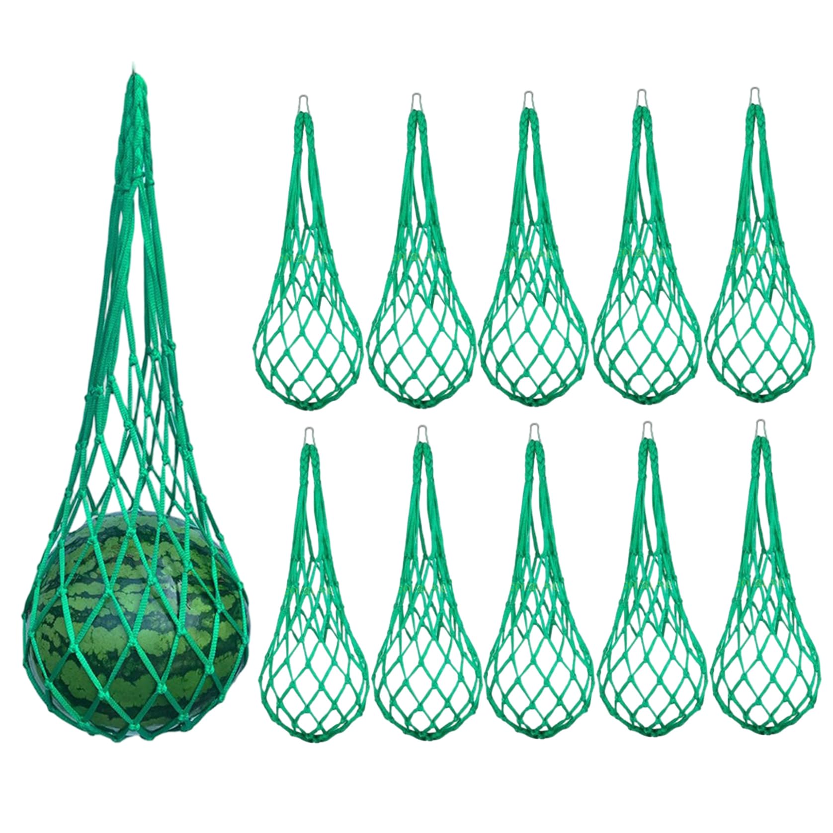 Watermelon Nets 10PCS Melon Hammock 24 inch Heavy Duty Watermelon Hammock for Trellis, Cantaloupe, Pumpkin, Honeydew