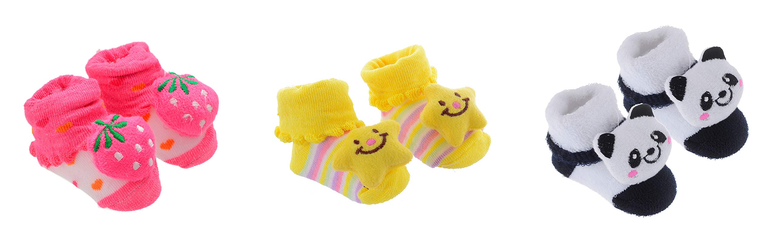 kids baby boy and baby girl bootie/shoes/socks set of 3 pair (0-3 months)-image-17