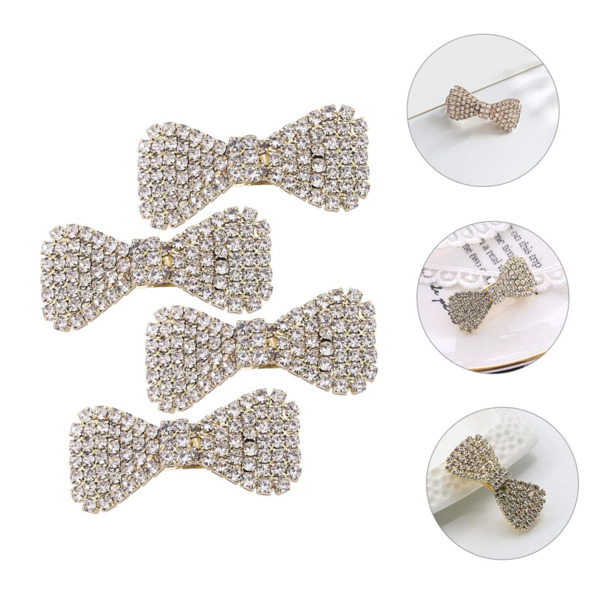 VICASKY 16 Pezzi Fermagli Cristallo con Clip per Sposa e Ragazze Accessori per Nozze e Feste