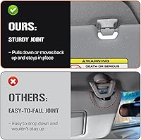 Vista 3 de Visera solar gris izquierda y derecha para Hyundai Elantra 2011 2012 2013 2014 2015 (no compatible con el modelo GT), repuesto para parasol