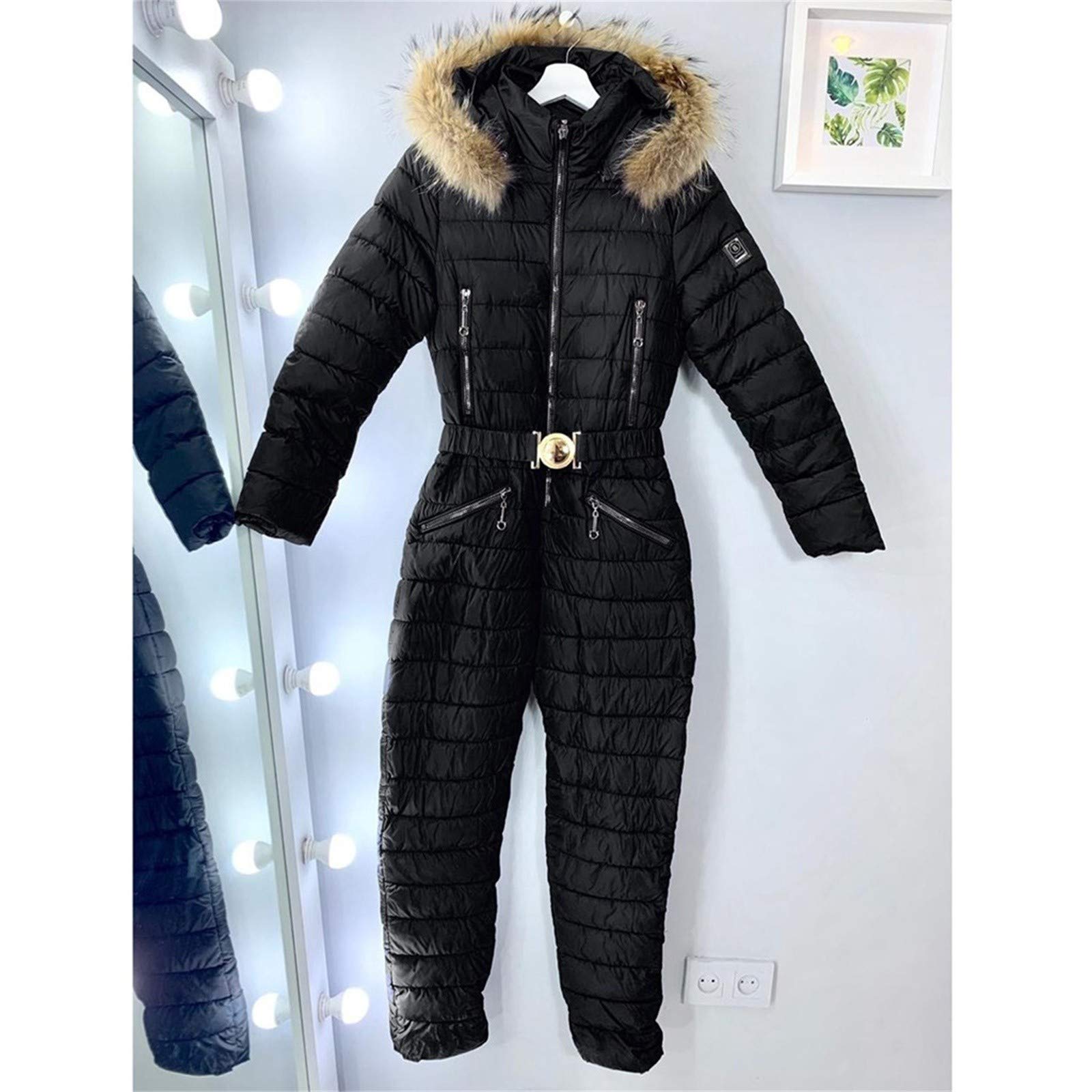 Skianzug Damen Schneeanzug Skioverall Skifahren Skianzüge Overall Jumpsuit Frauen Snowboard Skisuit Outdoor Sport Winter Warme Schnee Sätze Mit Kapuze