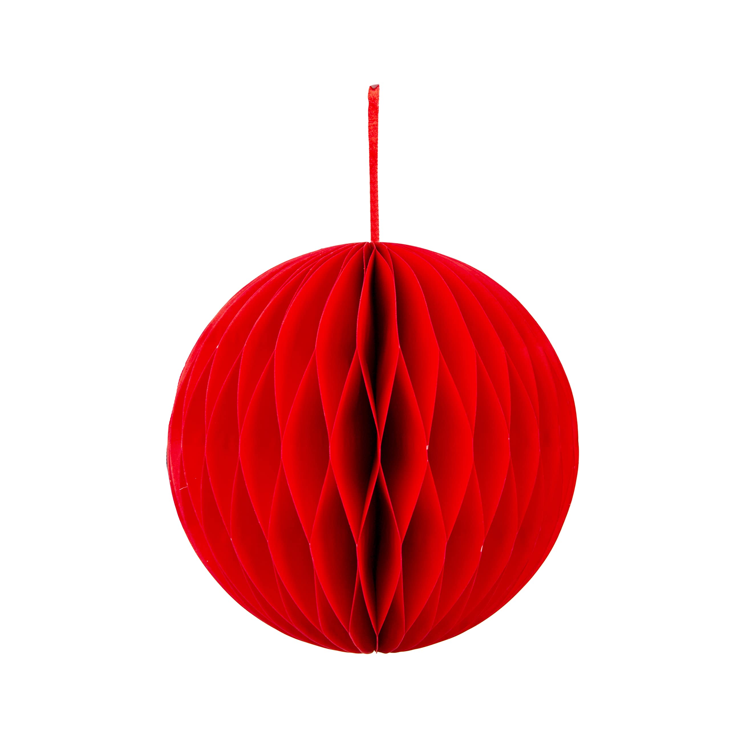 Talking Tables Large Red Honeycomb Decoration for Party, Christmas, Chinese New Year | Hanging Décor, Easy to Assemble for Special Occasions
