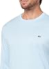 Playera clásica Lacoste para hombre, cuello redondo, manga larga, corte regular 5