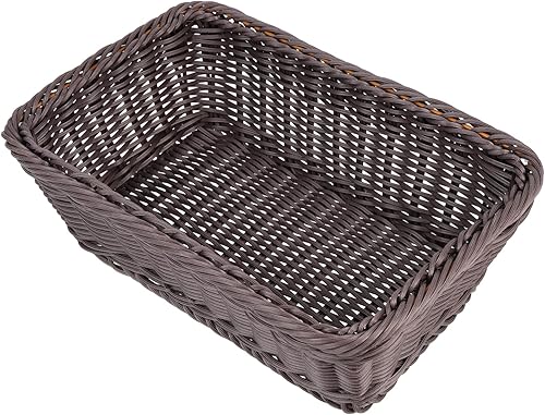 HOMSFOU Cesta de pan Cestas de ratán para servir alimentos, cestas de mimbre con forro de mimbre, cesta de pícnic, cesta de huevos de Pascua, cestas