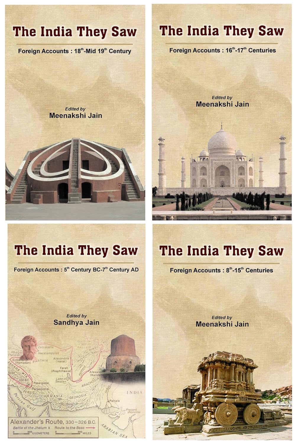 Image of The India They Saw Complete ( Volume- 1, 2, 3 & 4 Sets of 4 Books in English)