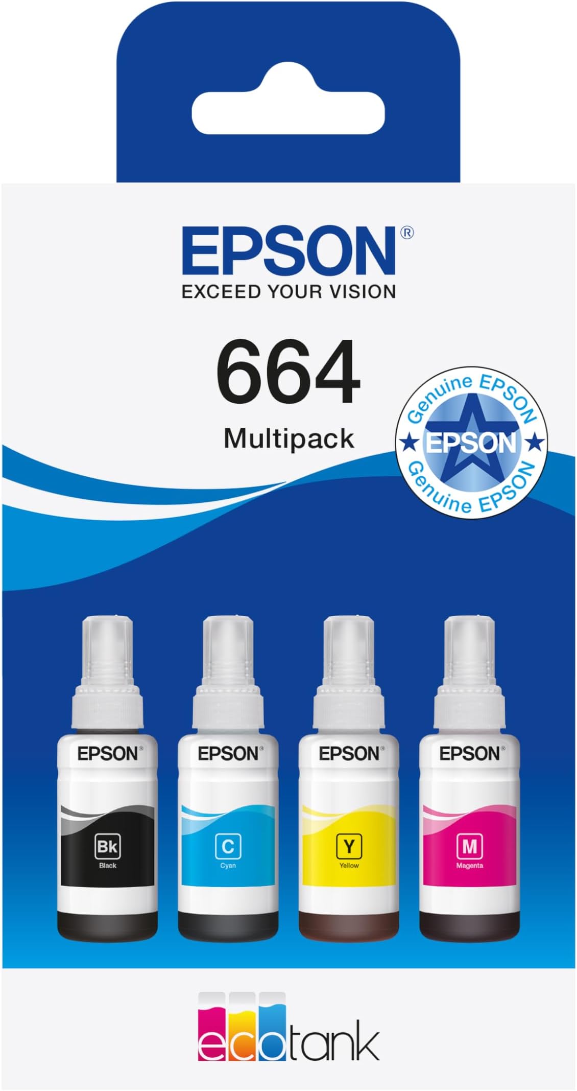 Epson EcoTank 664 Genuine Multipack Ink Bottles