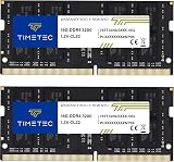 Timetec 32GB KIT(2x16GB) DDR4 3200MHz (PC4-3200AA) PC4-25600 SODIMM RAM per laptop, mini PC e computer All-in-One – Non-ECC Unbuffered, 260 pin, 1,2V CL22 modulo di memoria - 1