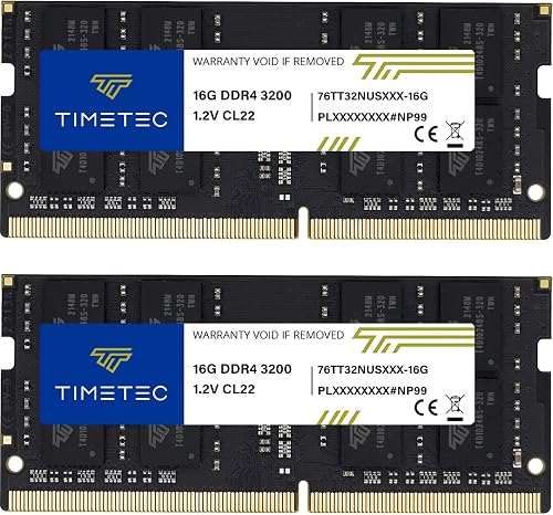 Timetec 32GB KIT(2x16GB) DDR4 3200MHz (PC4-3200AA) PC4-25…