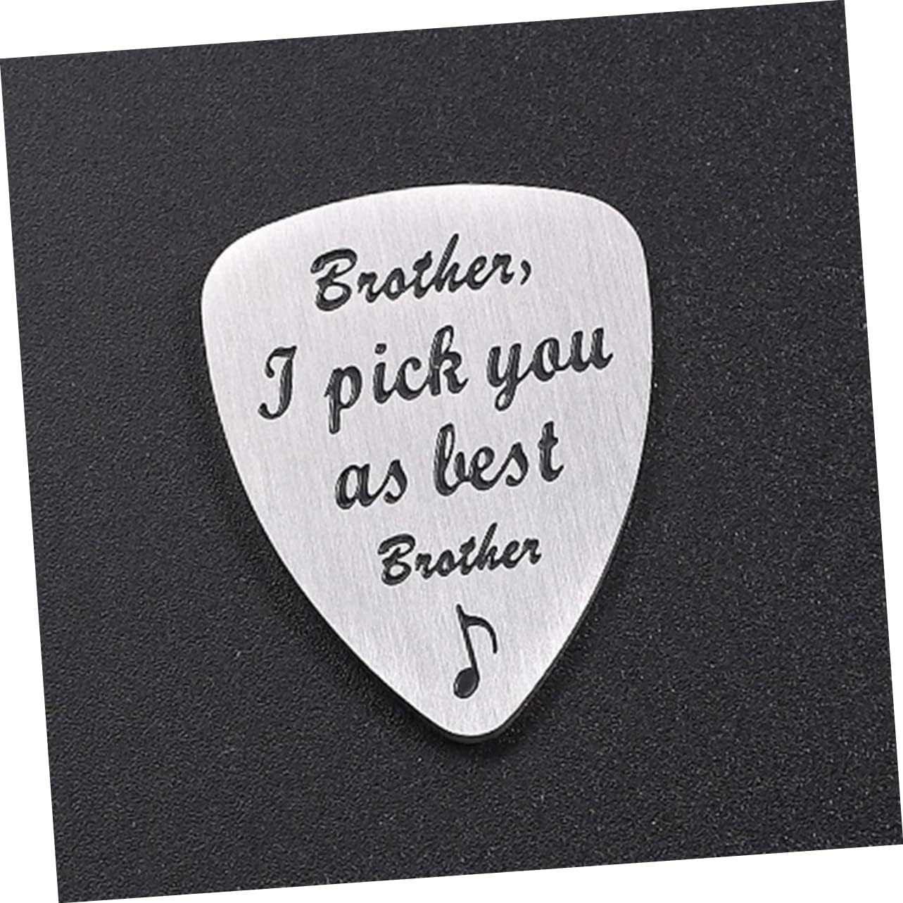 Hemoton Titanium Steel Letter Carved Ukulele Pick Guitar Accessory for Musicians and Unique Music image 2