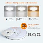 Motion Sensor Ceiling Light Wired, BLNAN 8.7 Inch 3000K 4000K 5000K Selectable LED Flush Mount Light Fixture, Motion Activated Light with Timer for Hallway Stair Walk-in Closet, Non-Dimmable 4 Pack