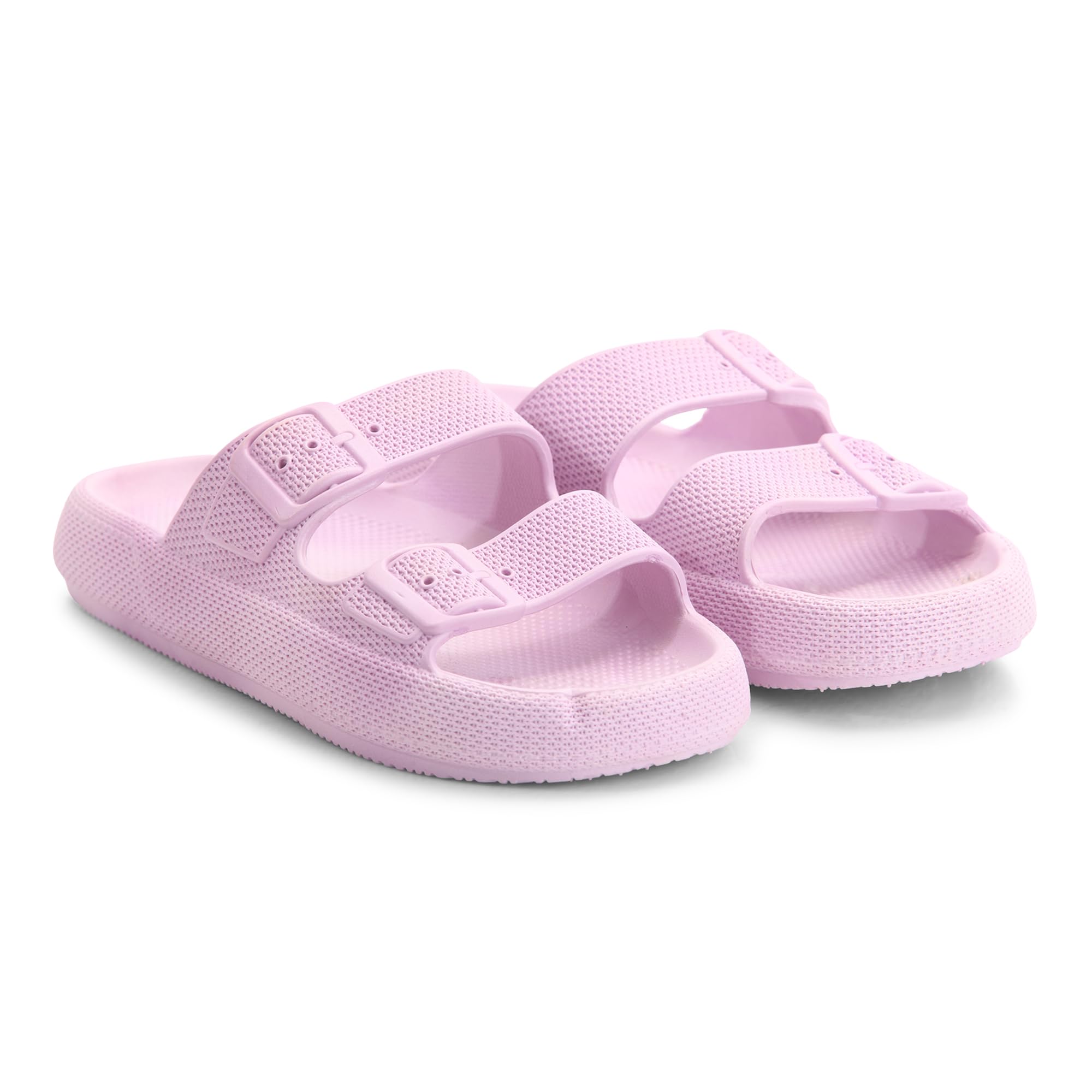 KICKFREE Comfort Meets Elegance Womens Platform Slippers - Stylish Black Slippers with Adjustable Buckle Design. Ideal for Casual & Outdoor Wear, Providing All-Day Comfort & Support for Any Occasion (Purple) (B0D8QHDKZS) Amazon Price History, Amazon Price Tracker