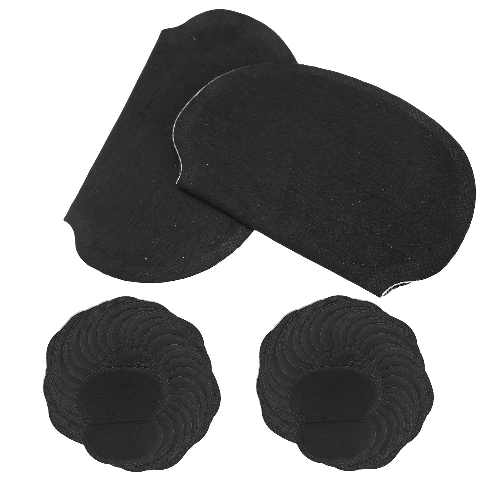 Coussinet Anti Transpirant Aisselles 60 Pièces Coussinets de Sueur Sous les Aisselles Tissu Non Tissé Robe Vêtements Coussinets de Sueur Sous les Bras, Non Visibles, pour Femmes et Hommes, Noir