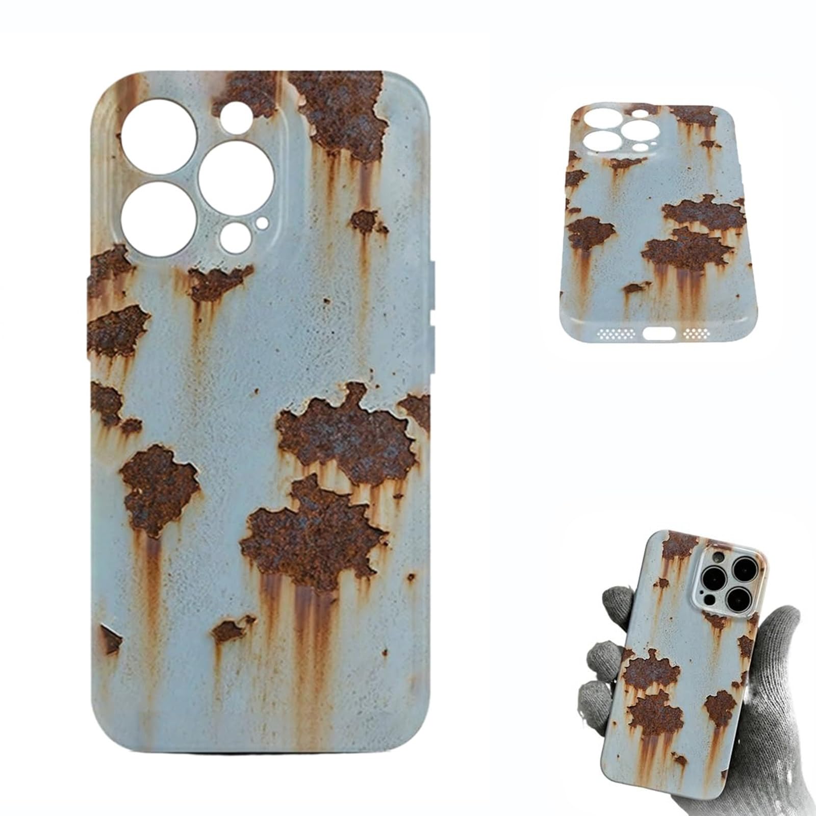 Amazon.co.jp: ヴィンテージ風の錆び風スマホケース iPhone 16/15/14