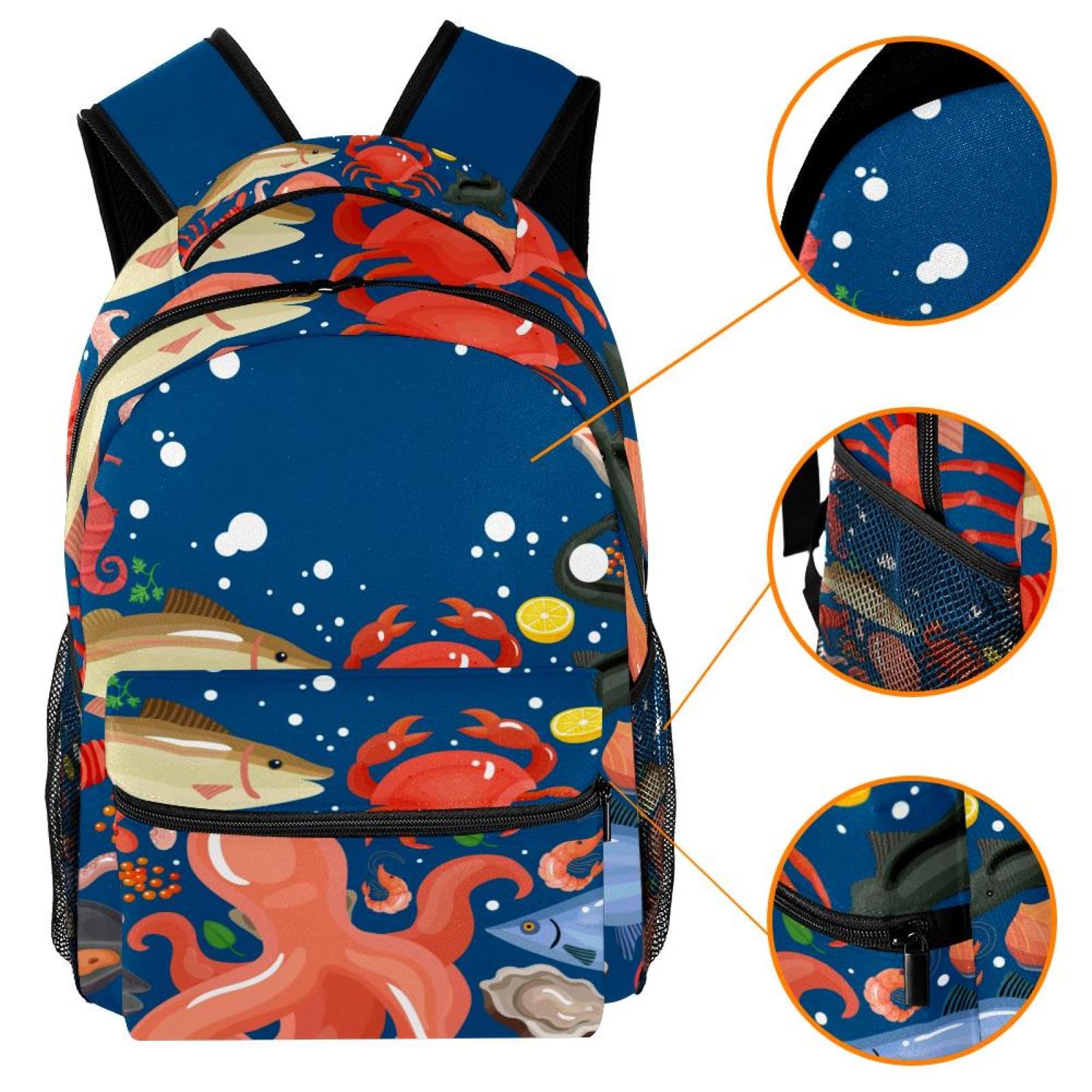 Zaino scolastico per uomini e donne, blu marino, borsa da viaggio per computer portatile, zaino leggero per università, zaino casual per libri