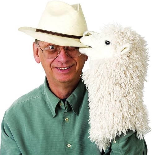 Miniatura 3 de Folkmanis Títere de Alpaca Escenario, Blanco (2885)