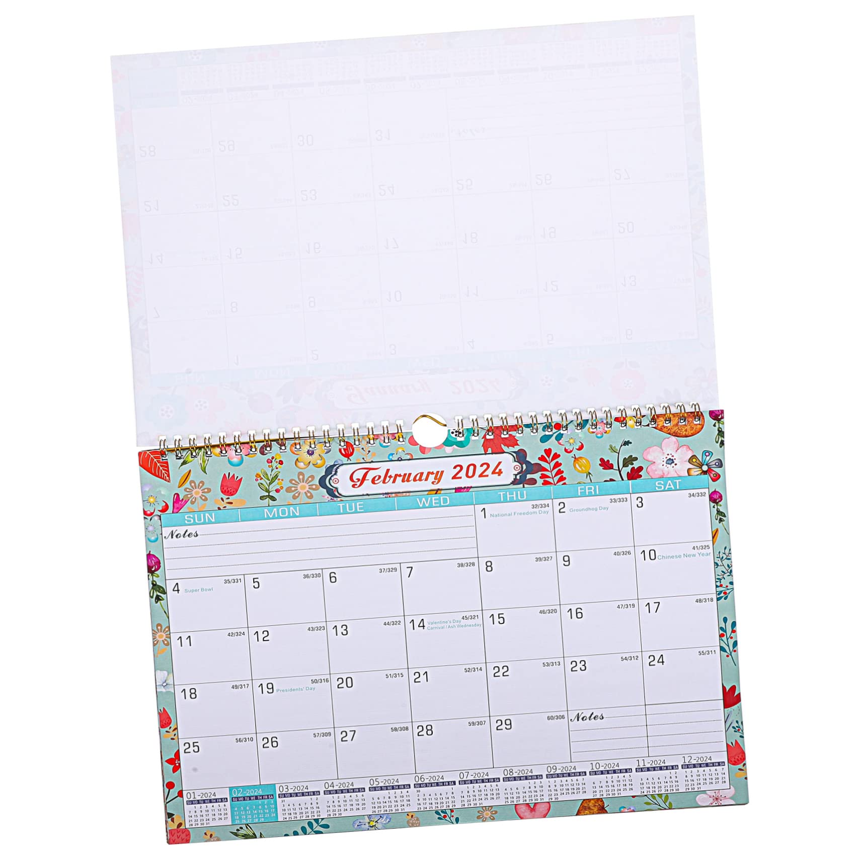 SEWACC 3stücke Monatskalender Für Schule Und Büro Einfacher Wandkalender Mit Feiertags-countdown Handliches Design Für Tägliche Nutzung Für Studenten Und Erwachsene
