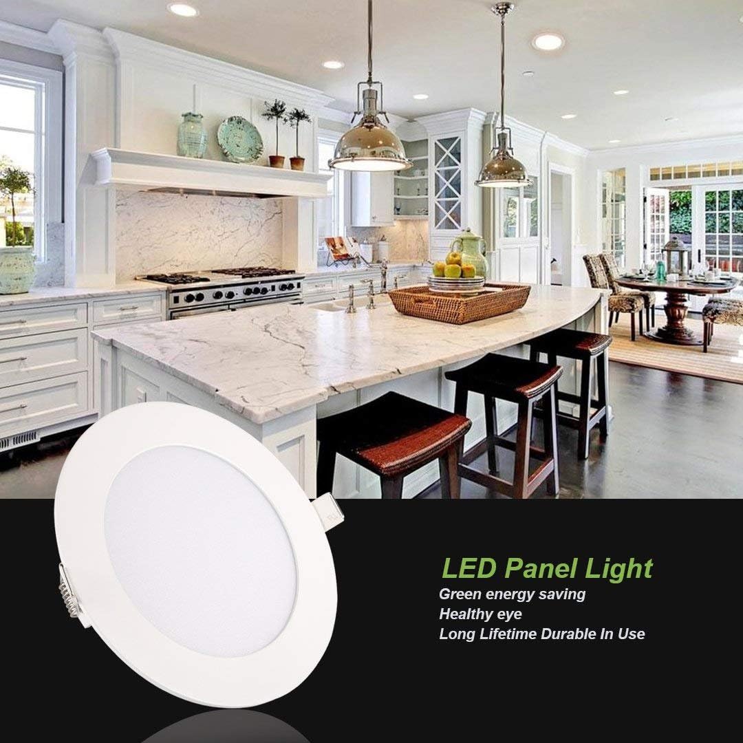 🛒 Crаzу Dеаlѕ Ceiling Lights, TryLight 12 Watts 6 Inch Dimmable Round LED Recessed Lighting Ultra-Thin for Home Office Commercial Lighting, 4000K Cool White