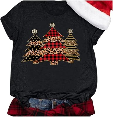 Shirt Holiday Tops Xmas Tee Shirts 