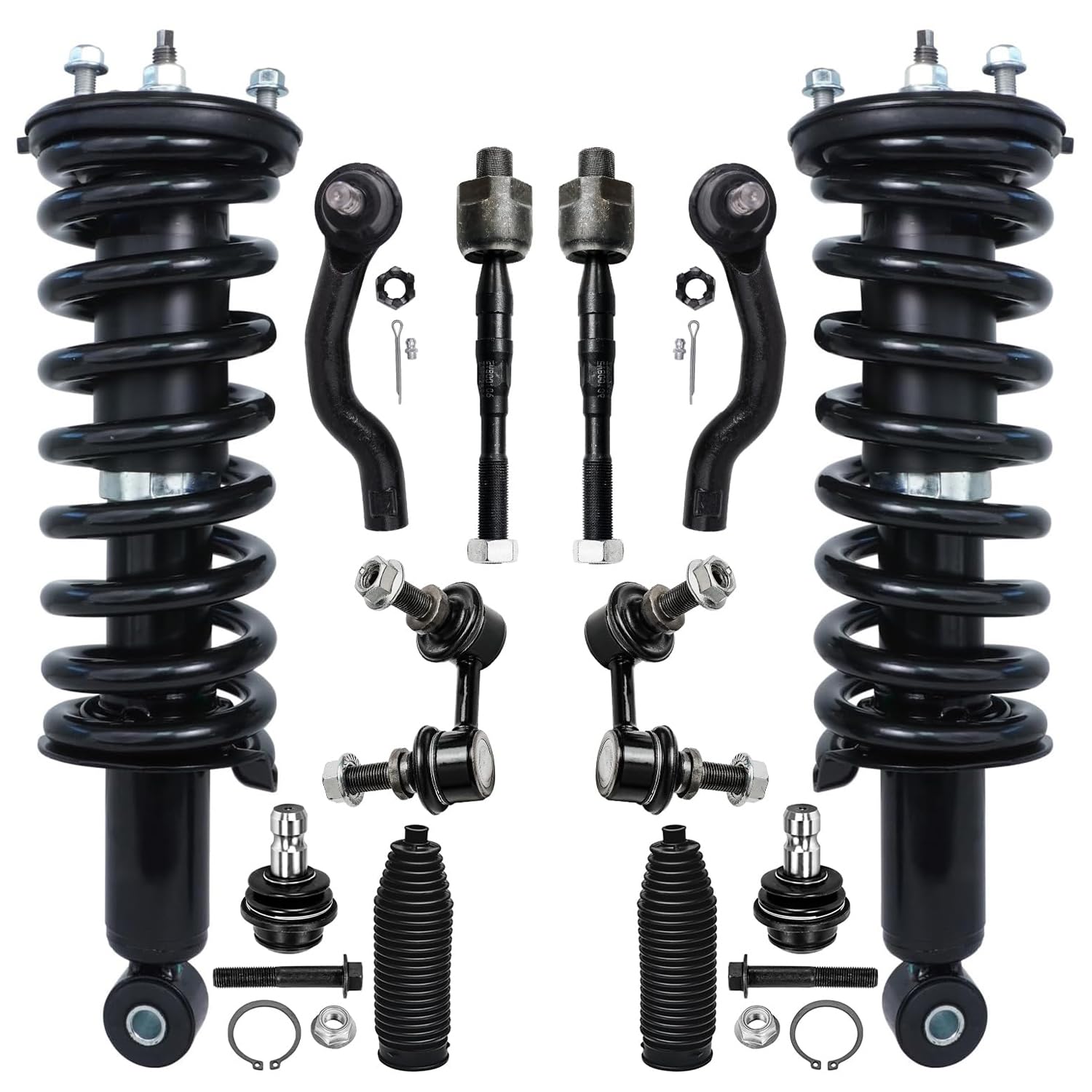Detroit Axle - 12pc Front Struts Kit for Nissan Pathfinder Xterra