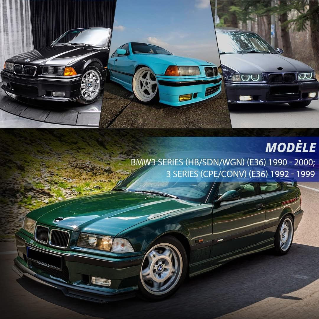 Feux anti-brouillard pour BMW BMW 3er(HB/SDN/WGN)(E36) 09/1990-08/2000 BMW 3er(CPE/CONV)(E36) 10/1991-11/1999 Ein Paar Lentille claire H1 12V 55W R:63178357390 L:63178357389