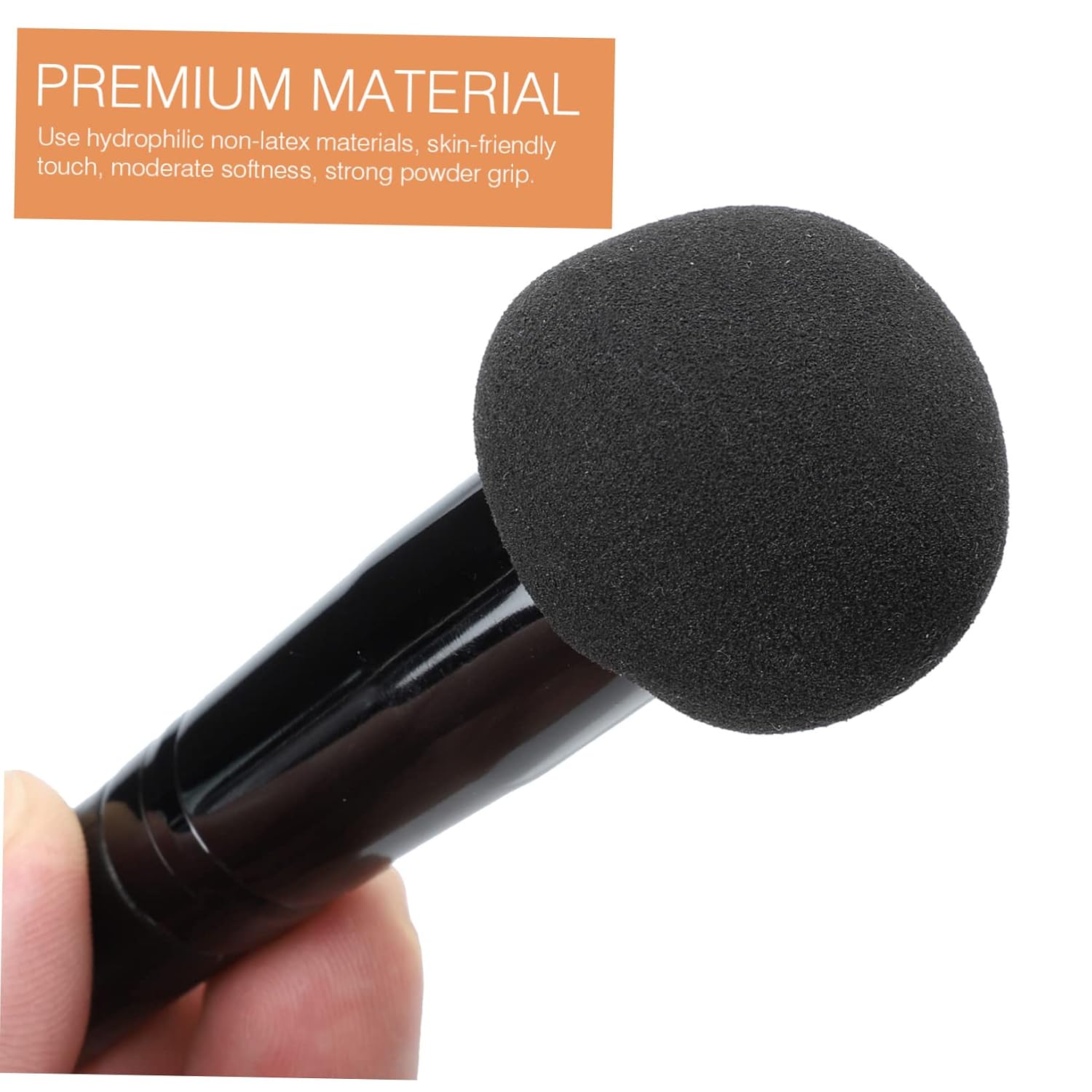 CALLARON 4pcs Sponge Makeup Puff Brush Versatile Dry Wet Cosmetics Powder Puff Soft Handle