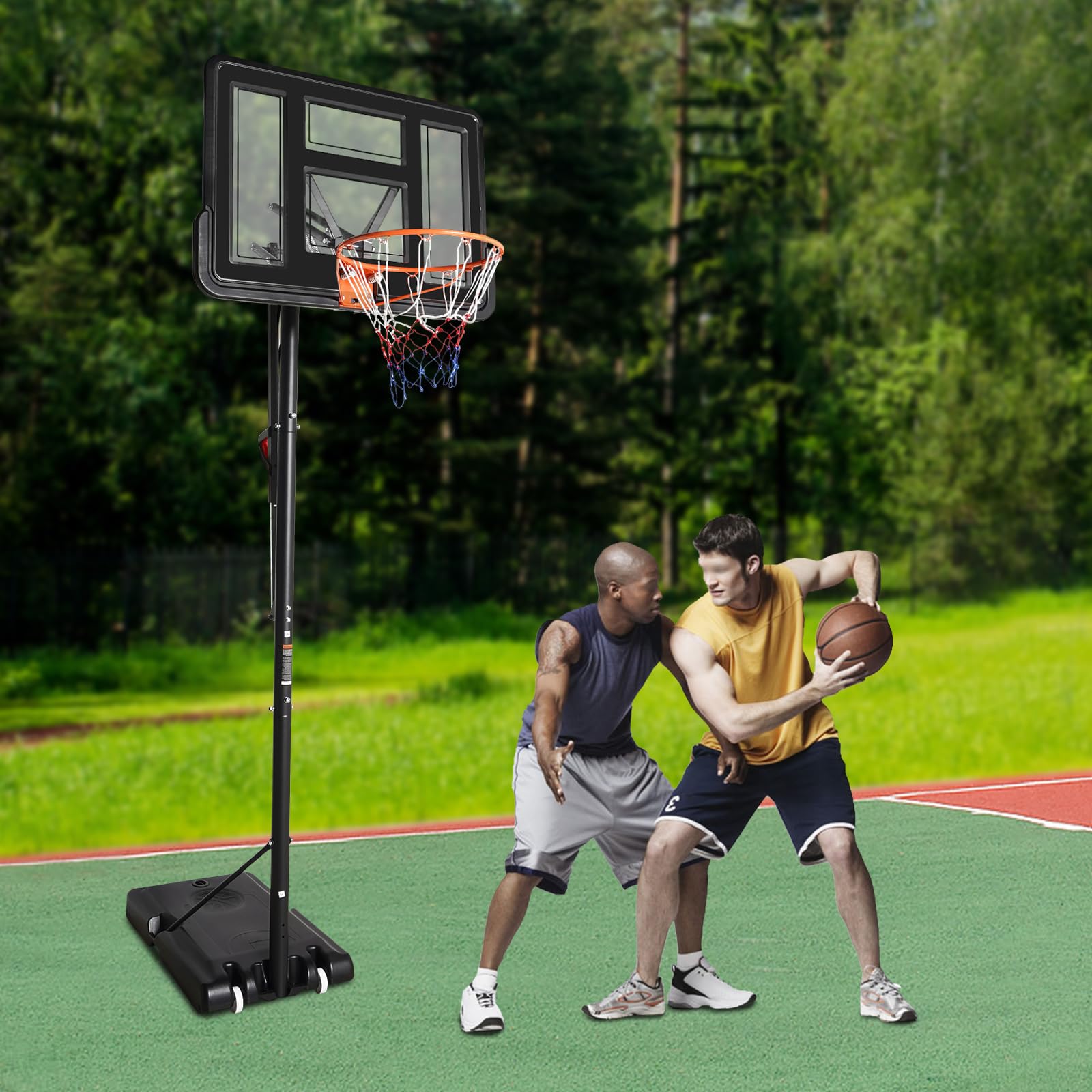 Panier de basket-ball avec support réglable en hauteur, portable, kit