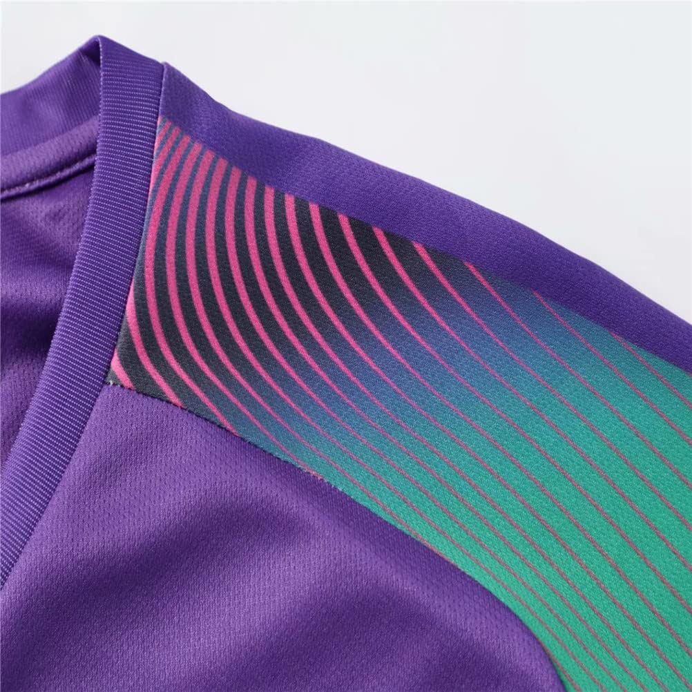 Camisetas de Portero Adulto con Protección, Camiseta de Fútbol y Pantalón Largo Personalizados - Fútbol Personalizada Niños y Adultos con Nombre, Número, Logotipo del Equipo