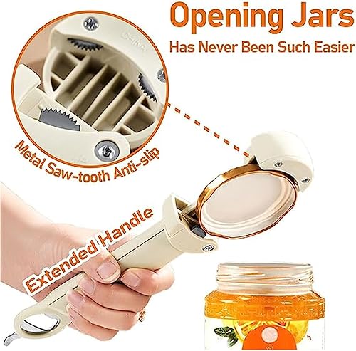 Miniatura 2 de Haofy Tornillo ajustable de acero inoxidable 3 en 1 multifuncional retráctil para abrebotellas, abridor de botellas, herramienta auxiliar de