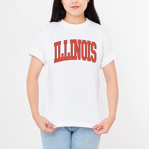 Miniatura 5 de UGP Campus Apparel Camiseta de Illinois Fighting Illini Mega Arch, color del equipo