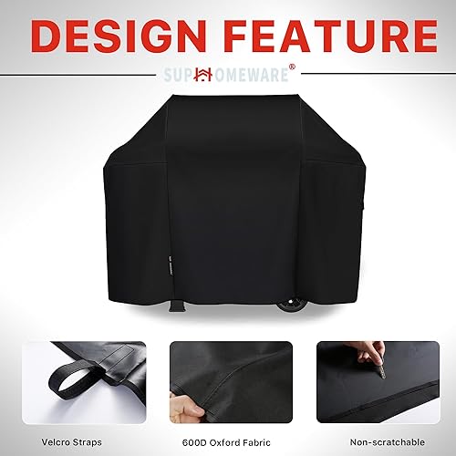Miniatura 5 de Suphomeware Cubierta de parrilla de barbacoa de 51 pulgadas para parrillas de gas Weber Spirit II 210310E310330E330, cubiertas de barbacoa