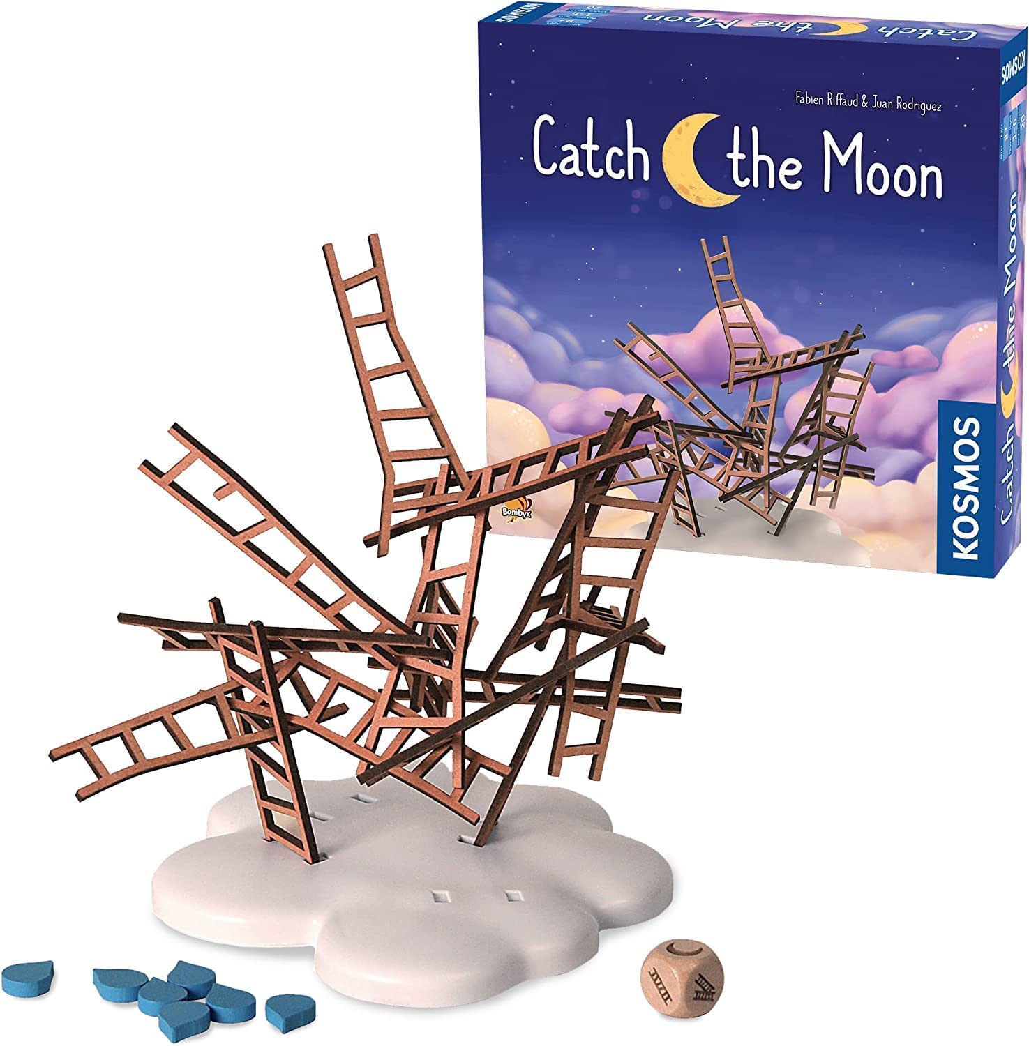 Thames & KosmosCatch the Moon, Whimsical Ladder-Stacking Game, Family Games for Game Night, Games for Adults and Kids, For 1 to 6 Players, Age 8+