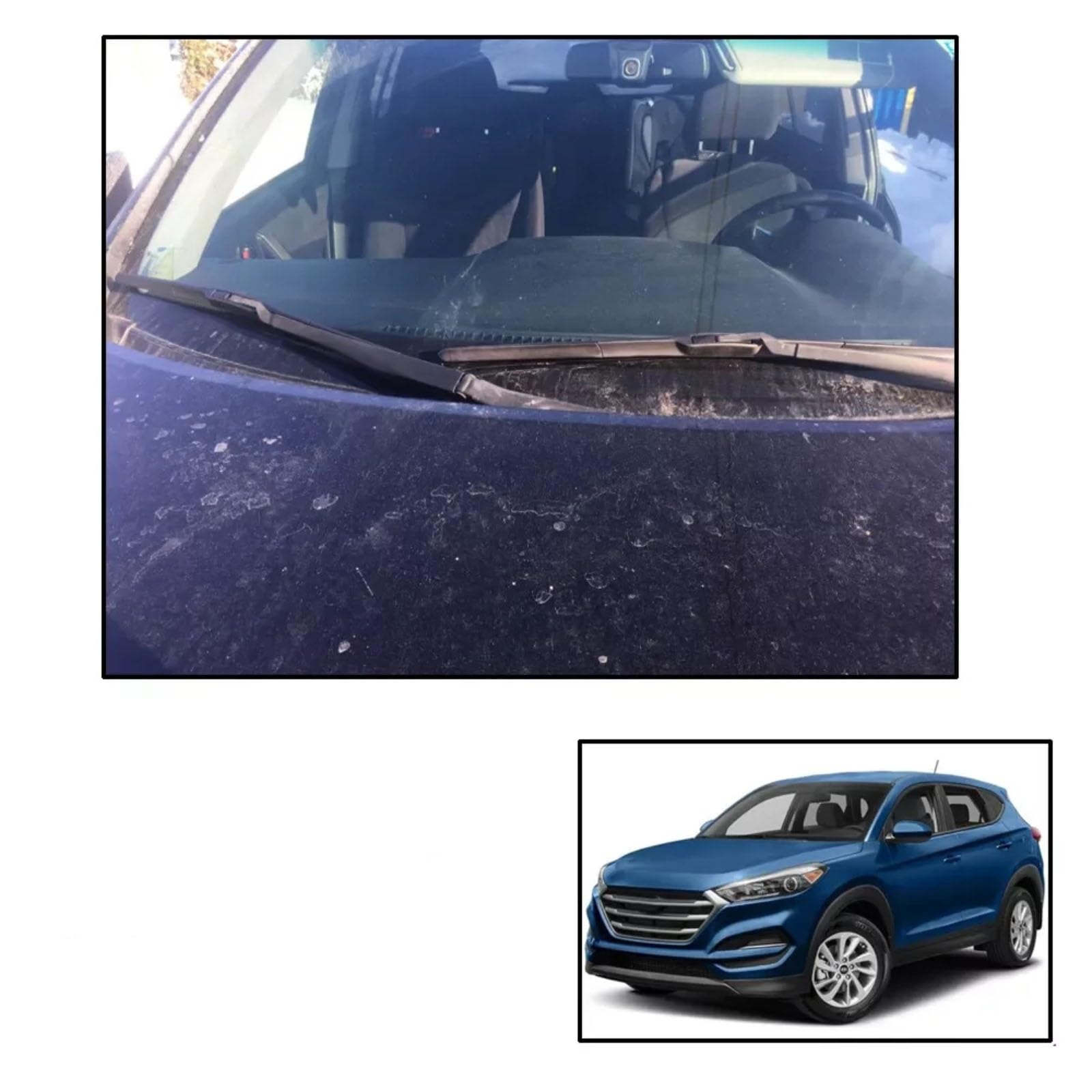 Kit Spazzole Tergicristallo Auto Per Hyundai Per Tucson TL 2016-2020 Tergicristallo veicoli | Set spazzole tergicristallo anteriori posteriori per parabrezza 3 pezzi 26"16"14"