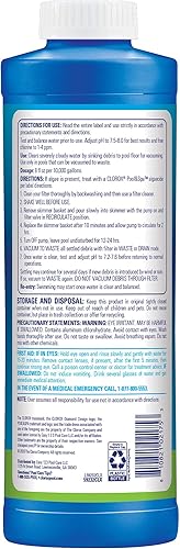 Miniatura 2 de Clorox Pool&Spa - Fregadero de piscina para limpiar floculante, fregaderos de escombros, algas muertas, partículas grandes y otros asuntos para el