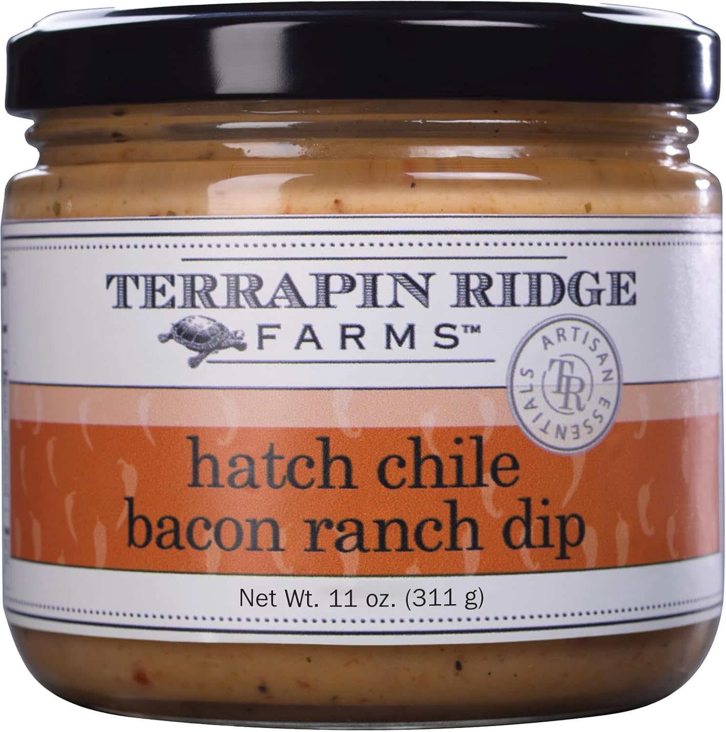 Terrapin Ridge Farms Hatch Chile Bacon Ranch Dip – Gourmet Creamy 11 Ounce Jar (Pack of 2)