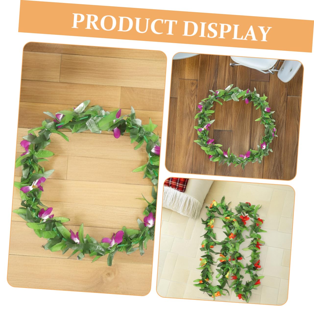 POPETPOP 12 Piezas Leis Hawaianos Decorativas Flores Tropicales para Fiestas Luau Celebraciones la Playa y Eventos Temáticos de Hawái Suministros de Decoración de Verano