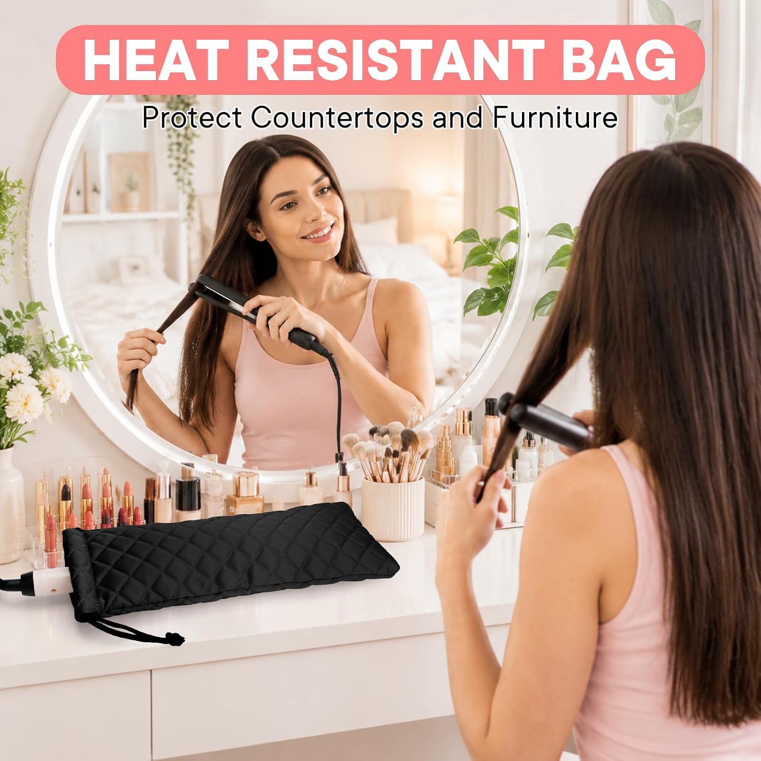 Hot Hair Tools Travel Drawstring Storage Cover Bag
