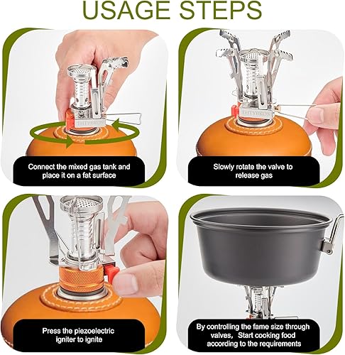 Miniatura 3 de Estufa de camping portátil a prueba de viento 3000W