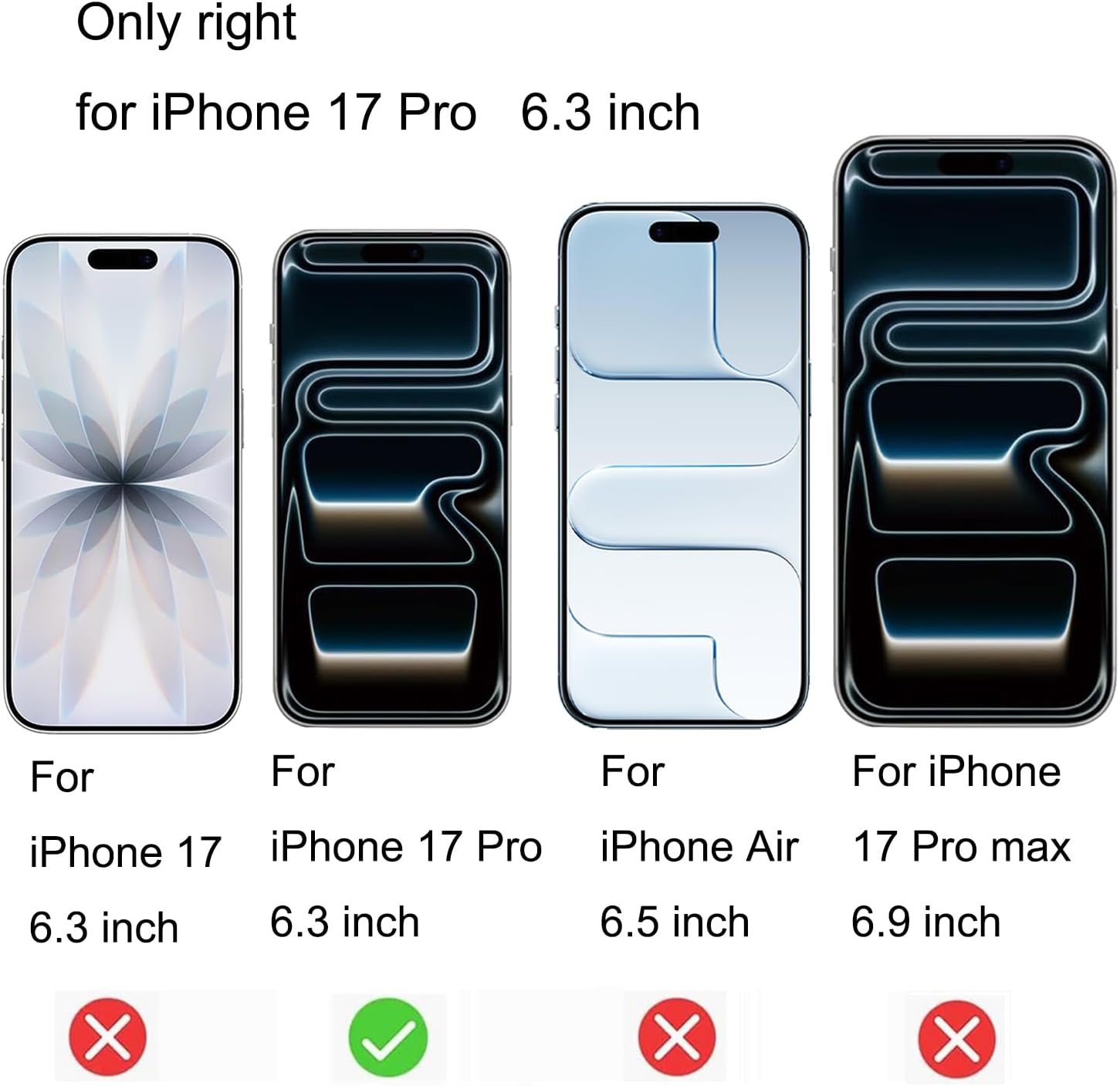 2 Pack 360 Degree Matte Privacy Screen Protector for iPhone 17 Pro 6.3 inch Anti-Spy 4 Directions Tempered Glass Anti-glare Film - Image 9
