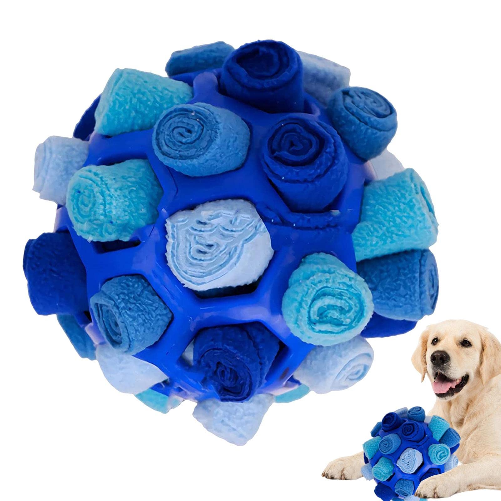 Soft Dog Treat Ball Dispenser, Interactive Dog Toys Ball, Snuffle Ball For Dogs, Bite Resistant Pet Snuffle Ball Toy Dog Toys, Snuffle Toy Bite Resistant Treat Dispenser Toy, Portable Pet Snuffle Ball