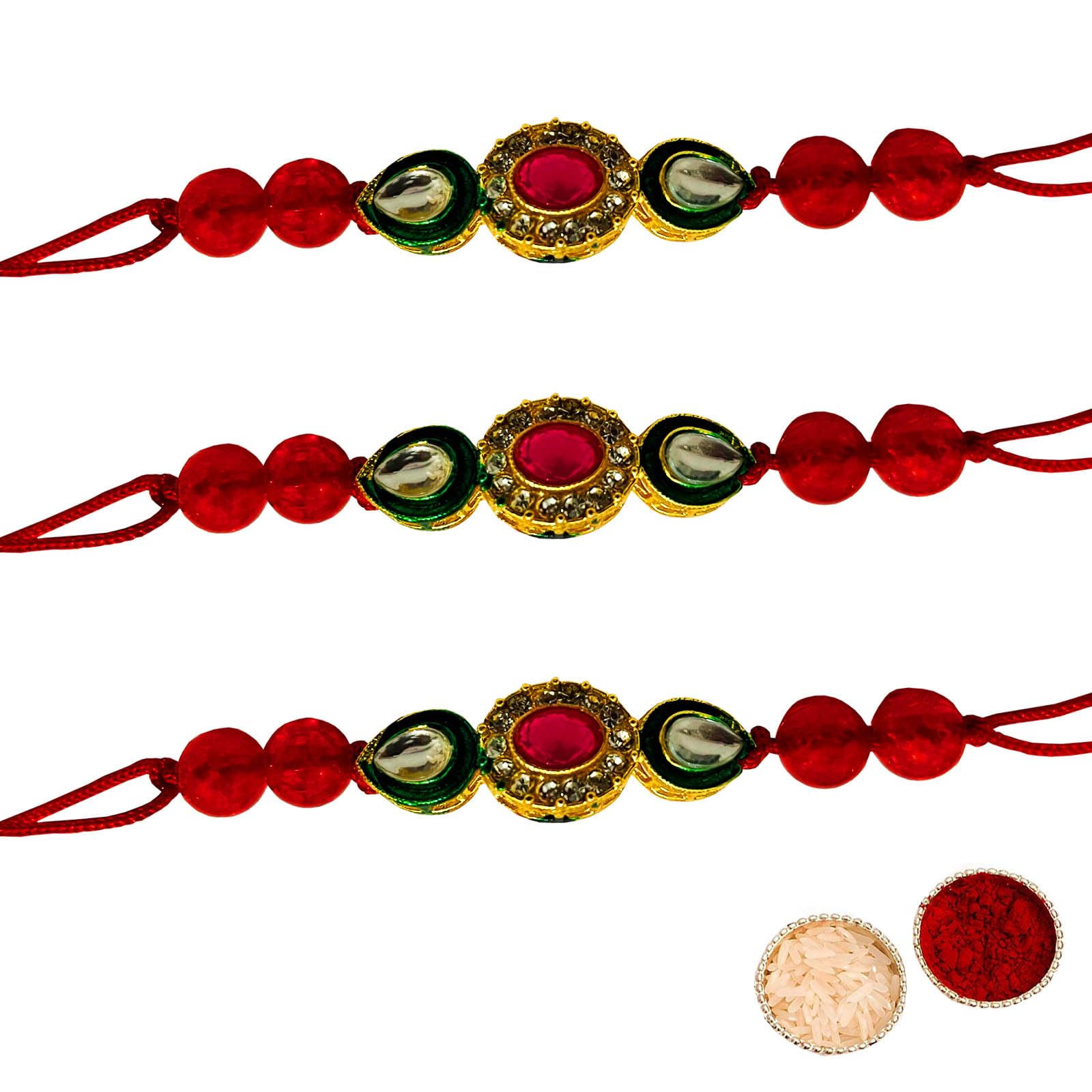 Buyent ® Beautiful Handmade designer rakhi combo raksha bandhan rakhi for brother set of 3 bracelet for men stylish with roli chawal pack (B0D9P4Q1XJ) Amazon Price History, Amazon Price Tracker