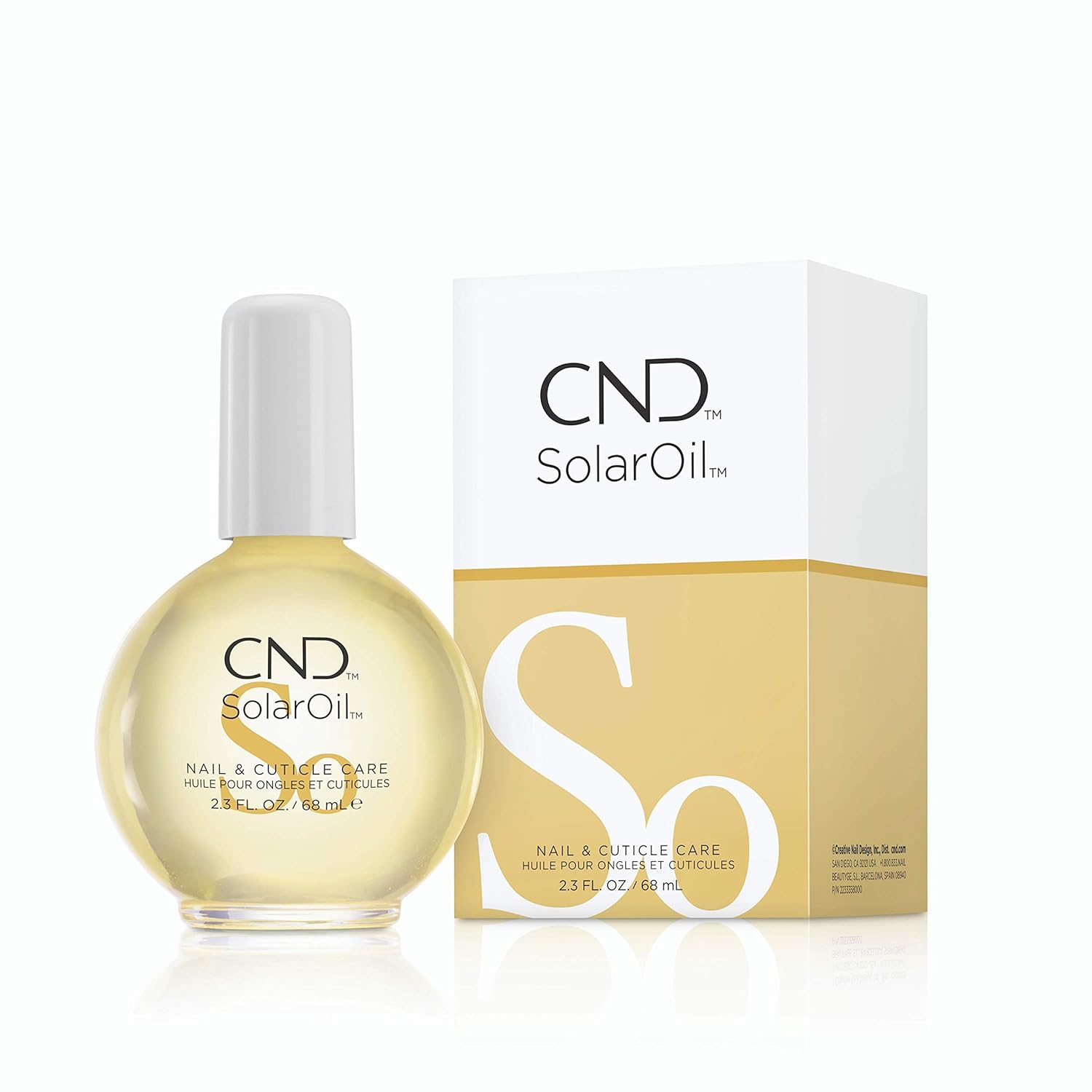 CND SolarOil Nail & Cuticle Care, 2.3 fl oz, for Dry, Damaged Cuticles, Infused with Jojoba Oil & Vitamin E for Healthier, Stronger Nails : Beauty & Personal Care